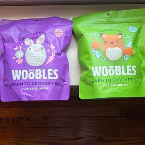 The Woobles Crochet Kit for Beginners - Jojo the Bunny and Felix the Fox